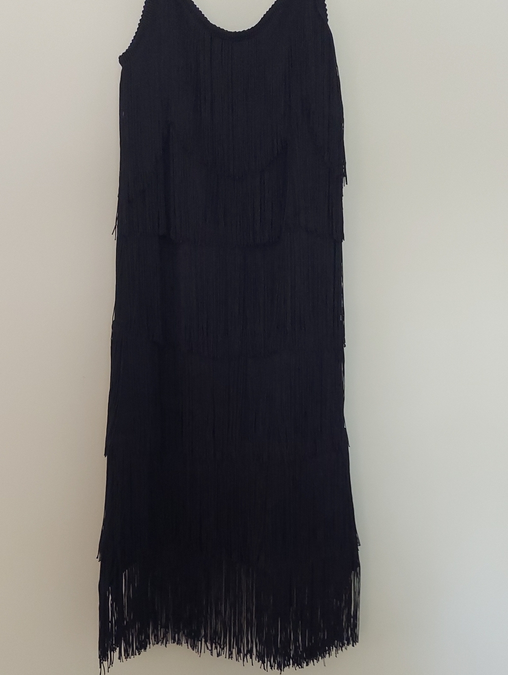 Black Fringe Midi Dress/Flapper Costume